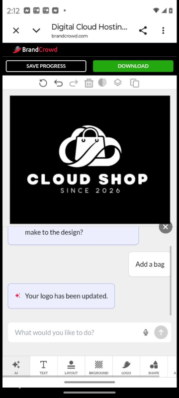 Cloud shop